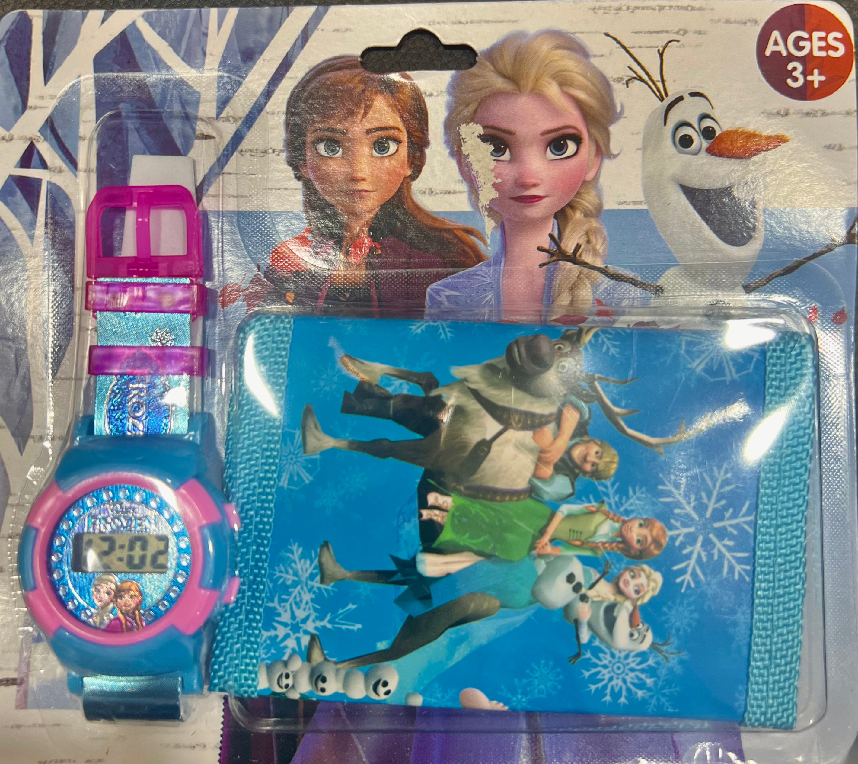 Frozen all characters watch and wallet set