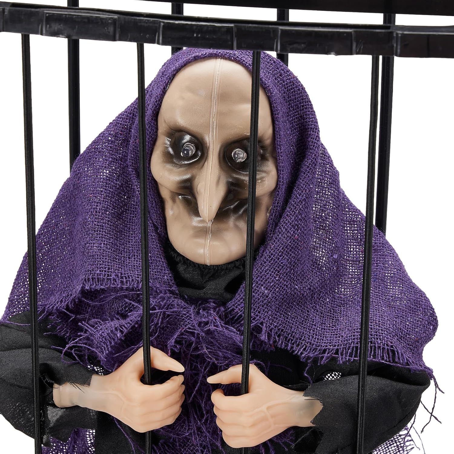 Ghost Prisoner Cage Animated Motion Sensor Halloween decor