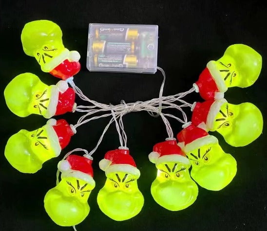 Grinch Christmas Lights 1.5 meters