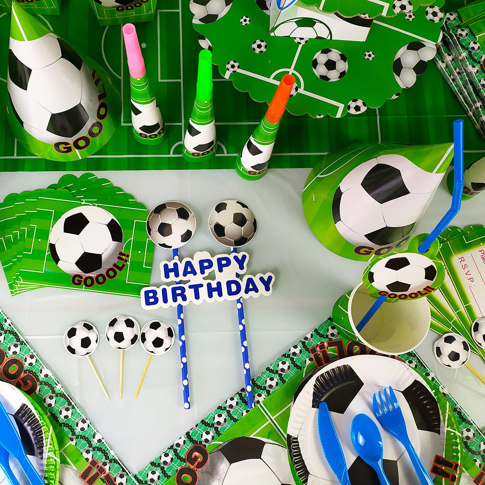 Football Party Package With Backdrop