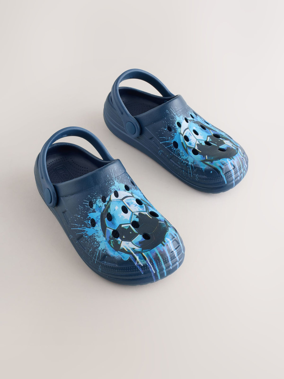 Next UK Blue Football Clogs