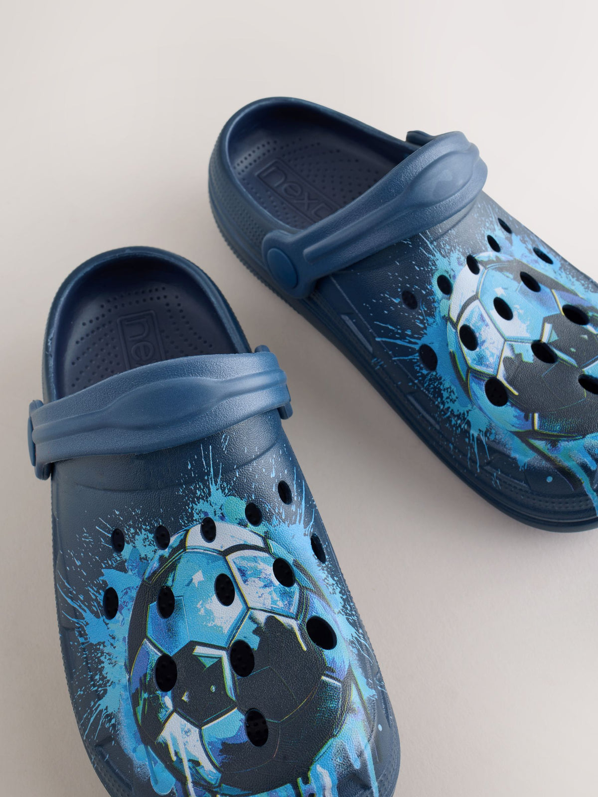 Next UK Blue Football Clogs