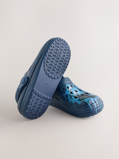 Next UK Blue Football Clogs