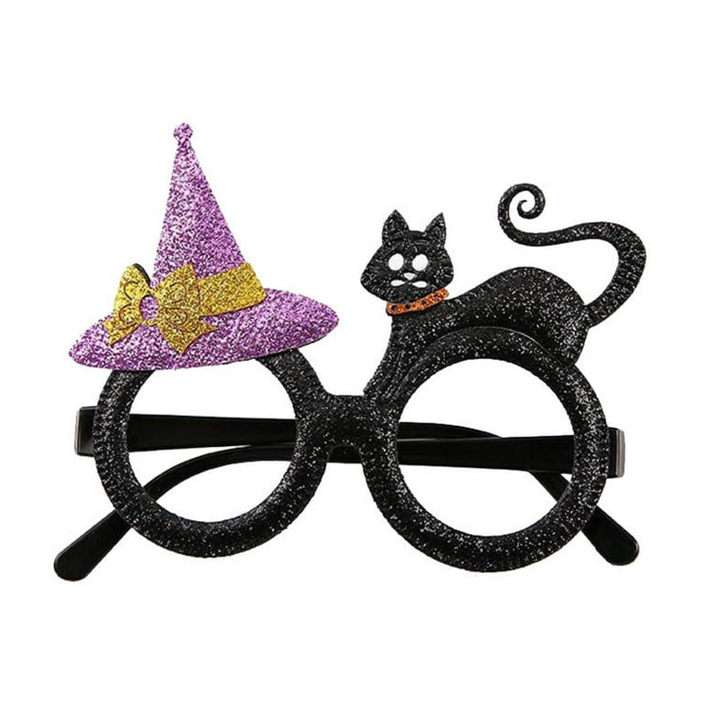 Halloween Glasses for Kids, Halloween Party Favors Plastic Party Glasses, Glitter Eyeglasses