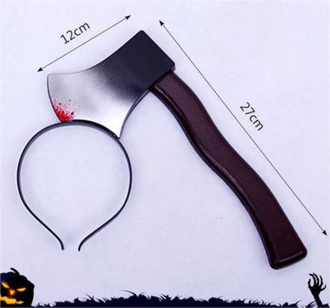 Halloween Horror Headband,Realistic Bloody Cleaver,Scissors,Saw Blade Hair Bands Halloween Costume Party Supplies