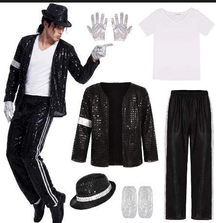 Adult Michael Jackson Retro Pop Star Costume
