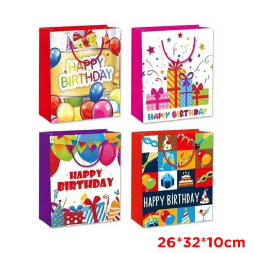 Happy Birthday Gift Bag Coloured