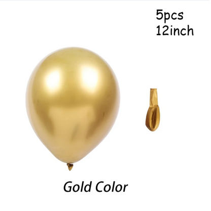 Happy Birthday Latex Gold Confetti Balloon Set HBD