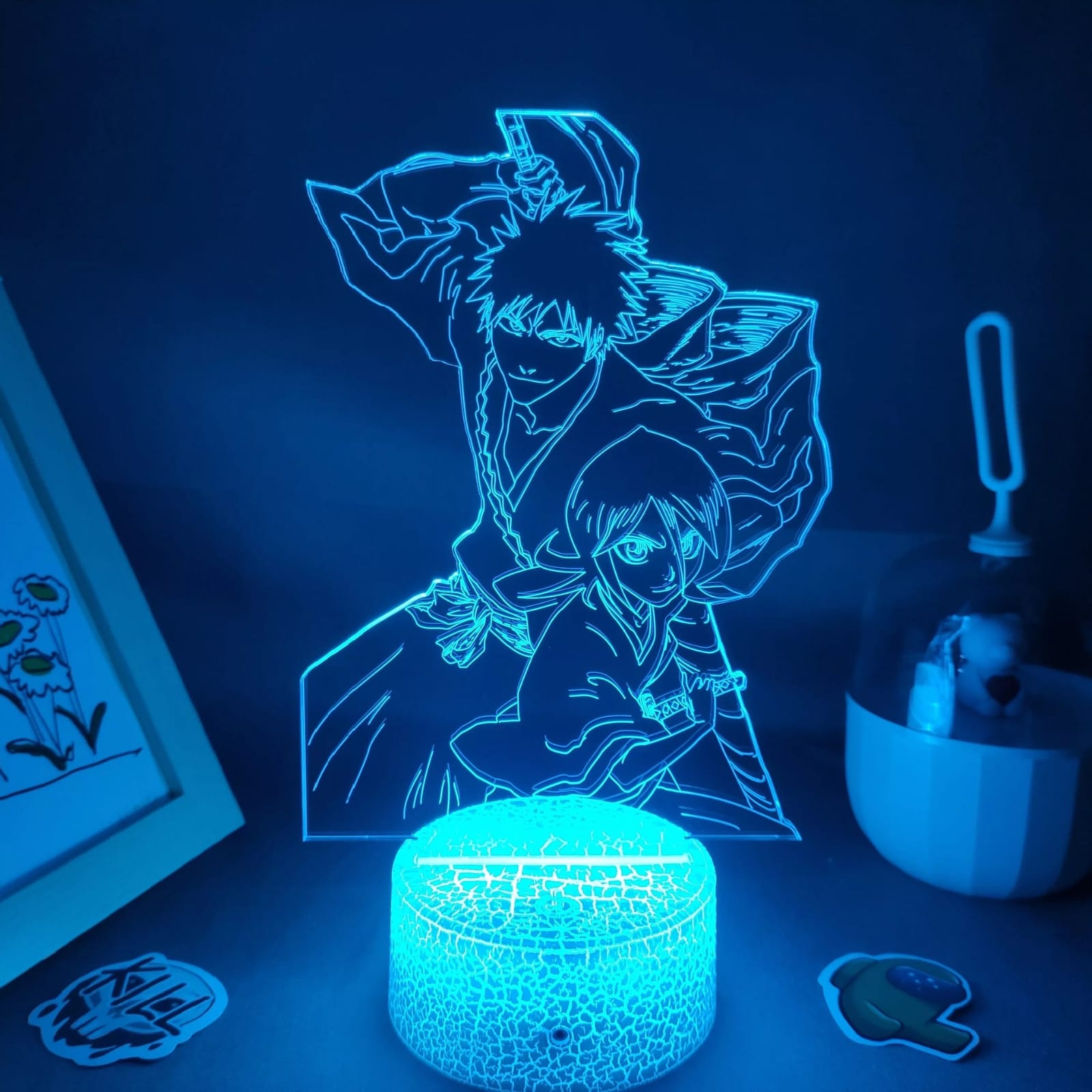Bleach Ichigo and Rukia LED  Lamp-Watch-Preppy Kids Trinidad-Preppy Kids Shop