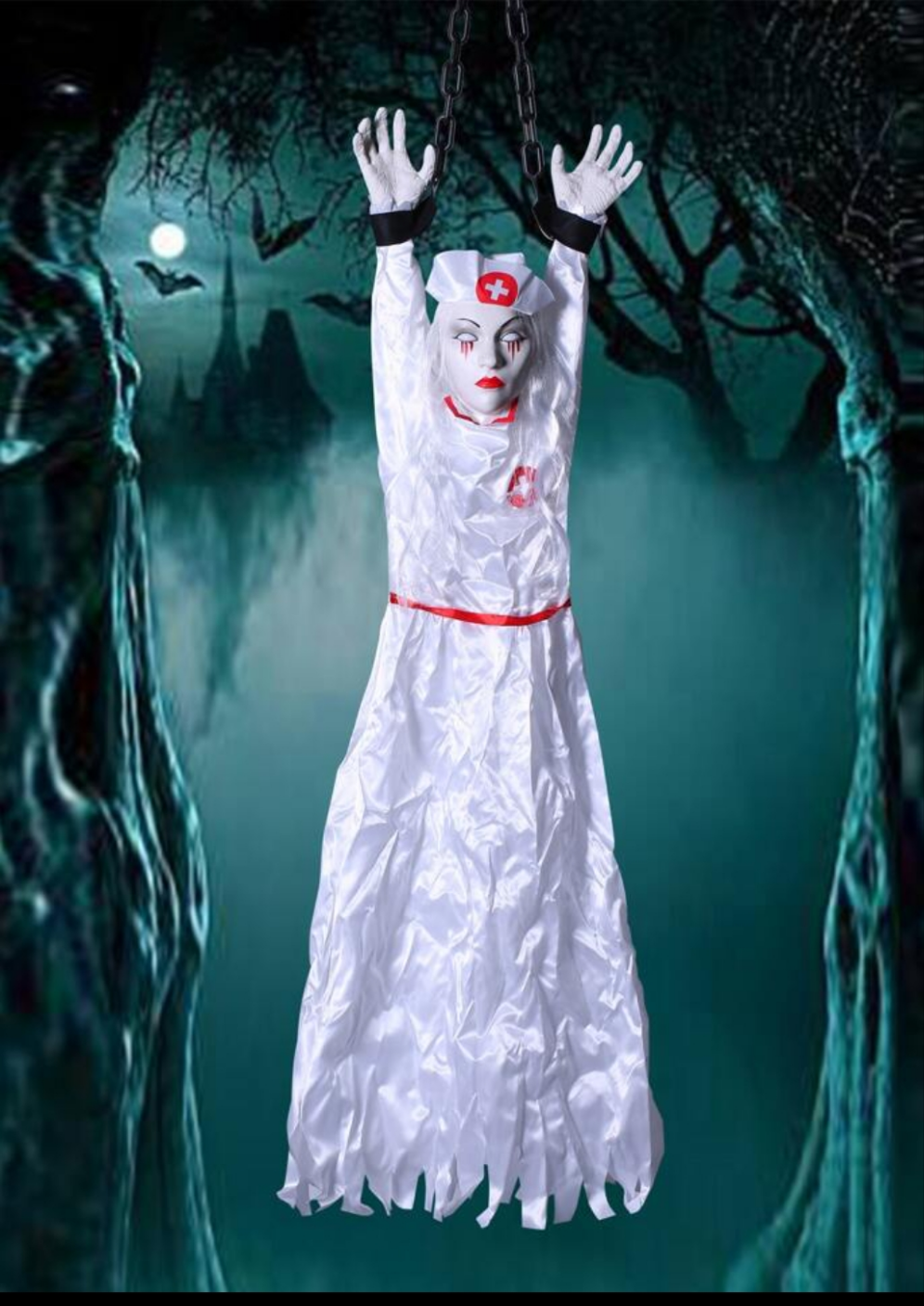 Halloween Decoration Prop - Horror Nurse Ghost Hanging