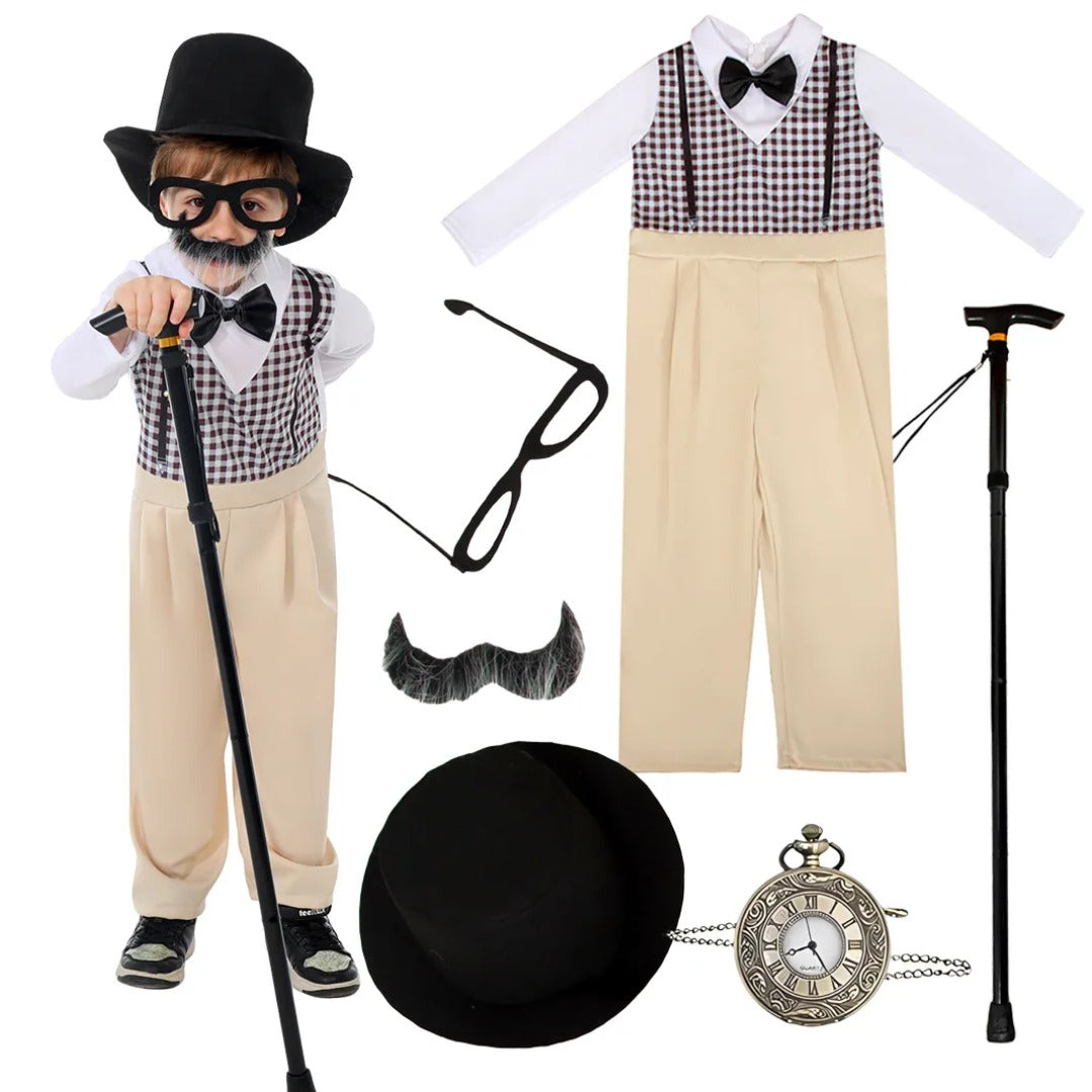 Old Man Halloween Costume for Kids