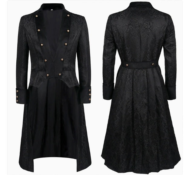 Men’s Vintage Victorian Halloween Overcoat
