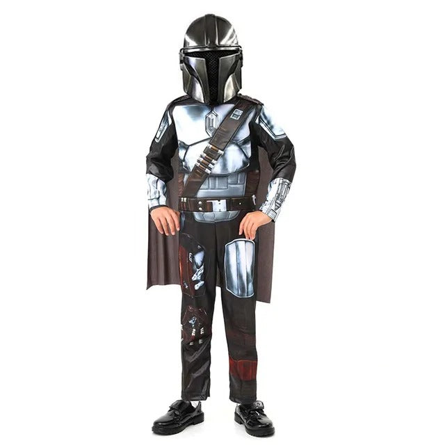 STAR WARS Boys Deluxe Mandalorian Costume, Kids Halloween Costume