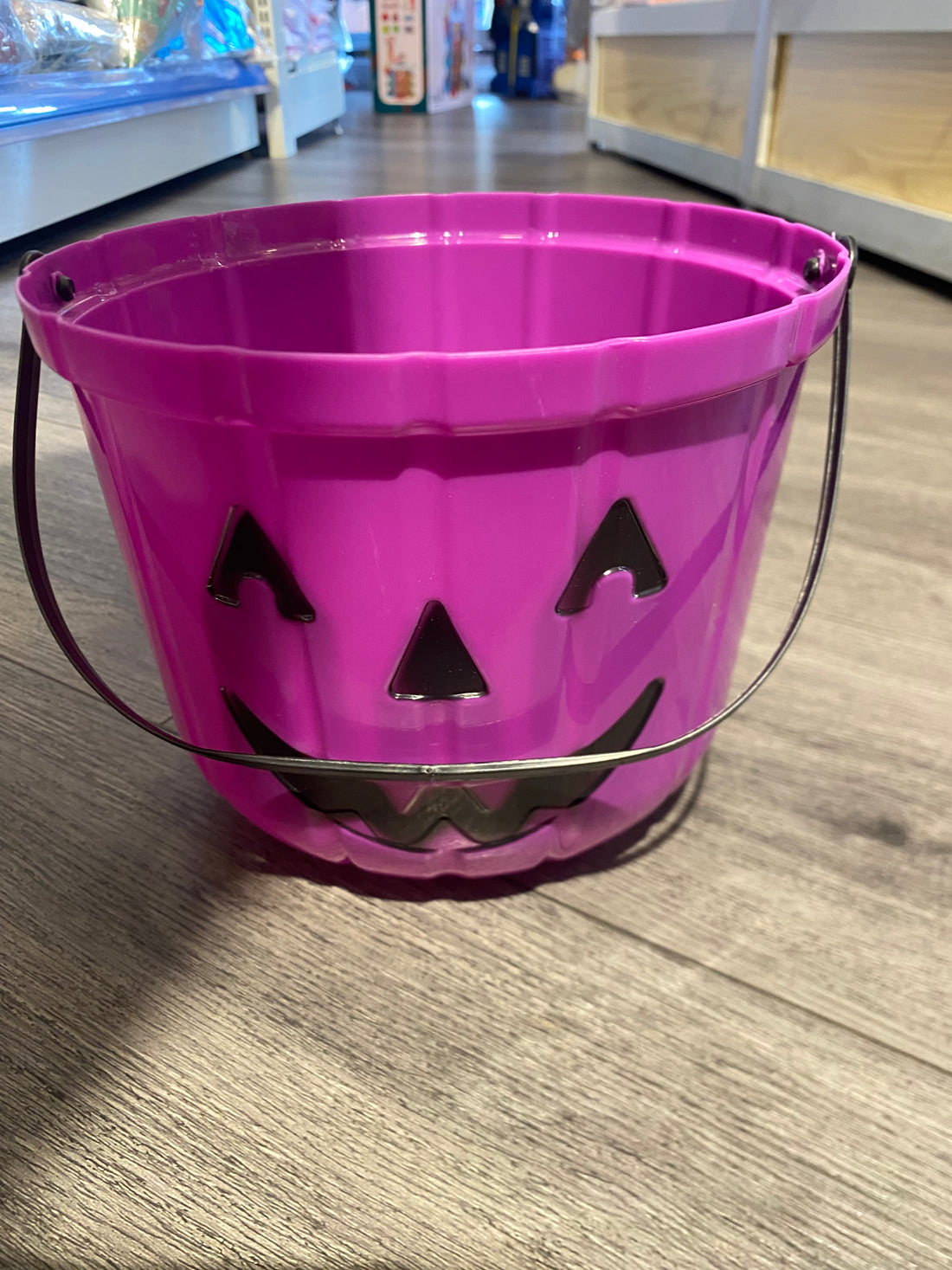 Purple Halloween  Pumpkin bucket Trick or Treat