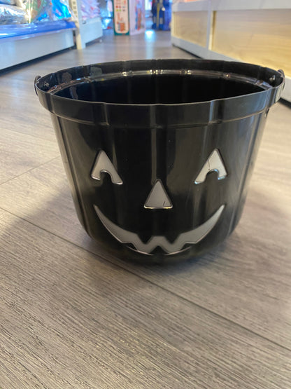 Black Halloween  Pumpkin bucket Trick or Treat