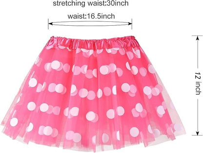 Minnie polka dots headband and tutu set