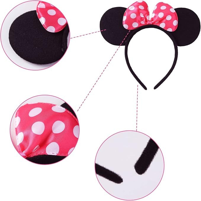 Minnie polka dots headband and tutu set