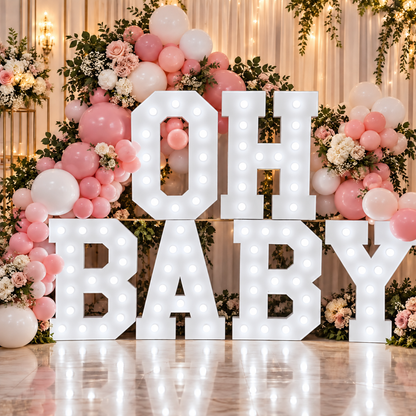 OH BABY 4ft Marquee Letters.