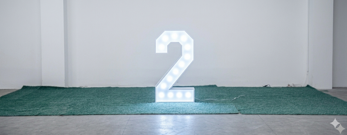 Marquee Number White Rental
