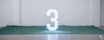 Marquee Number White Rental