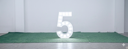 Marquee Number White Rental