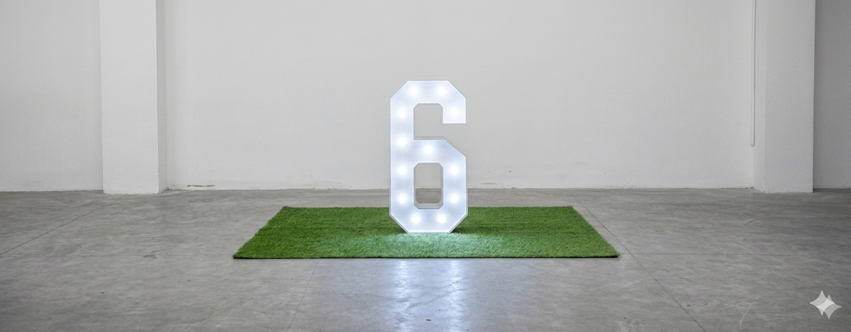 Marquee Number White Rental