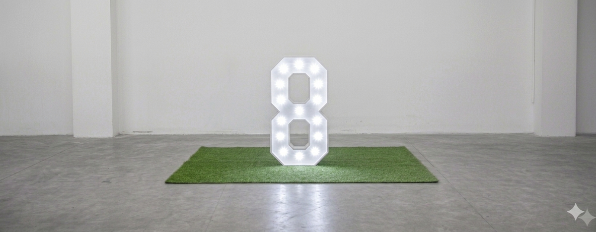 Marquee Number White Rental