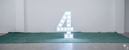 Marquee Number White Rental