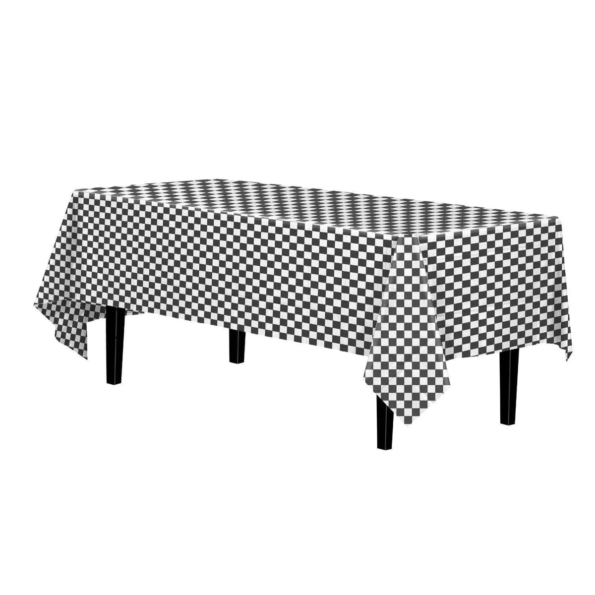 Checkered  Football Soccer Tablecloth