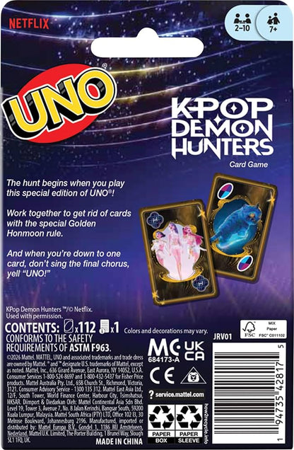 Kpop Demon Hunters UNO cards