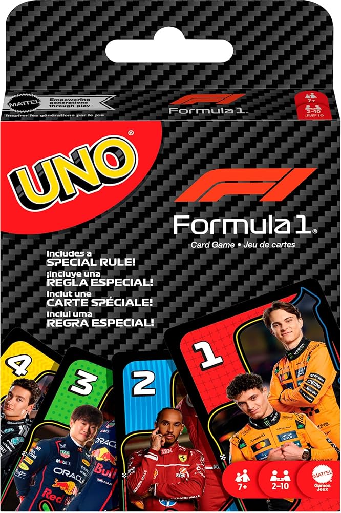 Formula 1 UNO cards