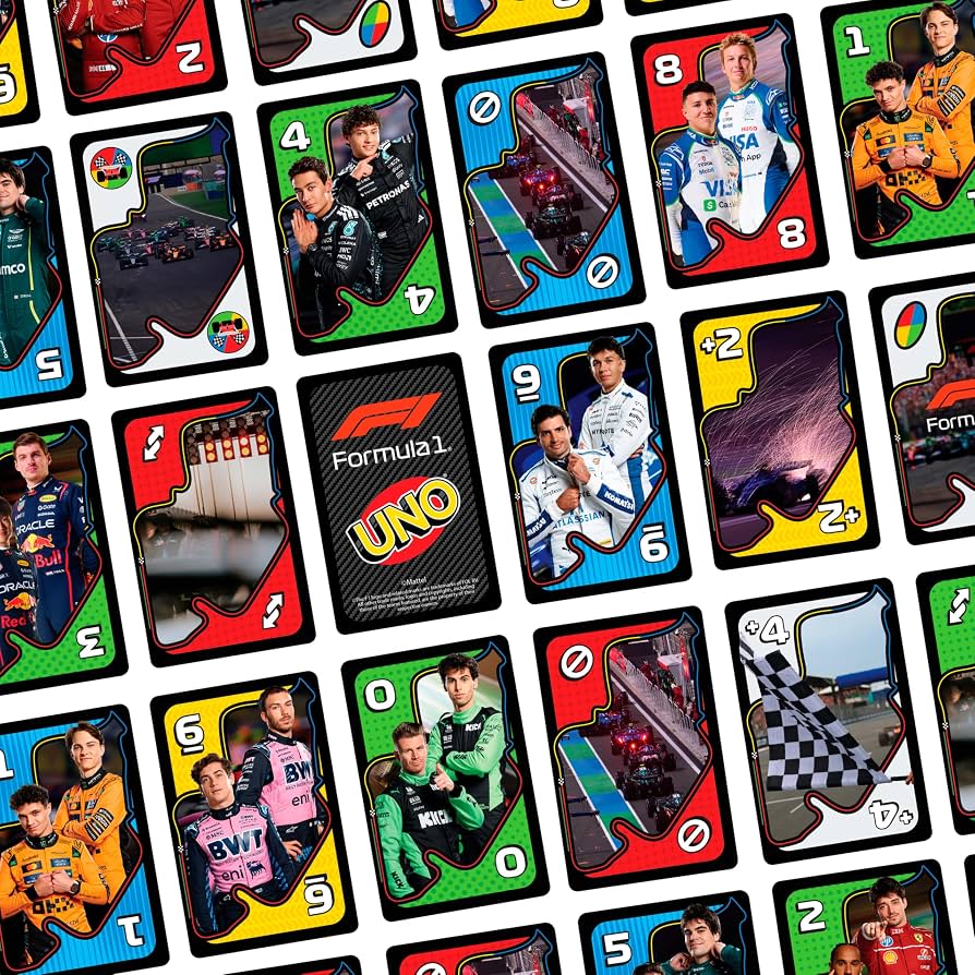 Formula 1 UNO cards