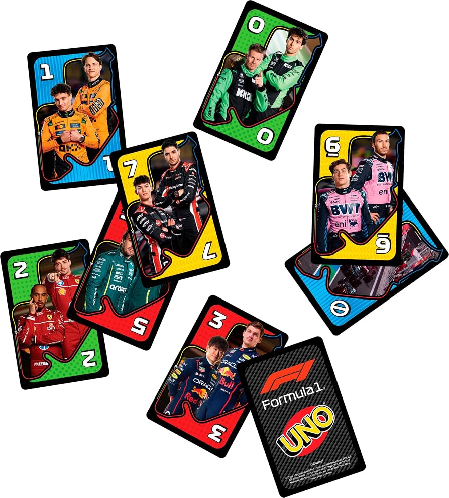 Formula 1 UNO cards