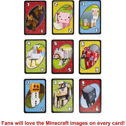 Minecraft UNO cards