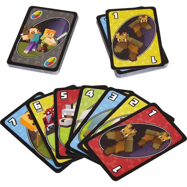 Minecraft UNO cards