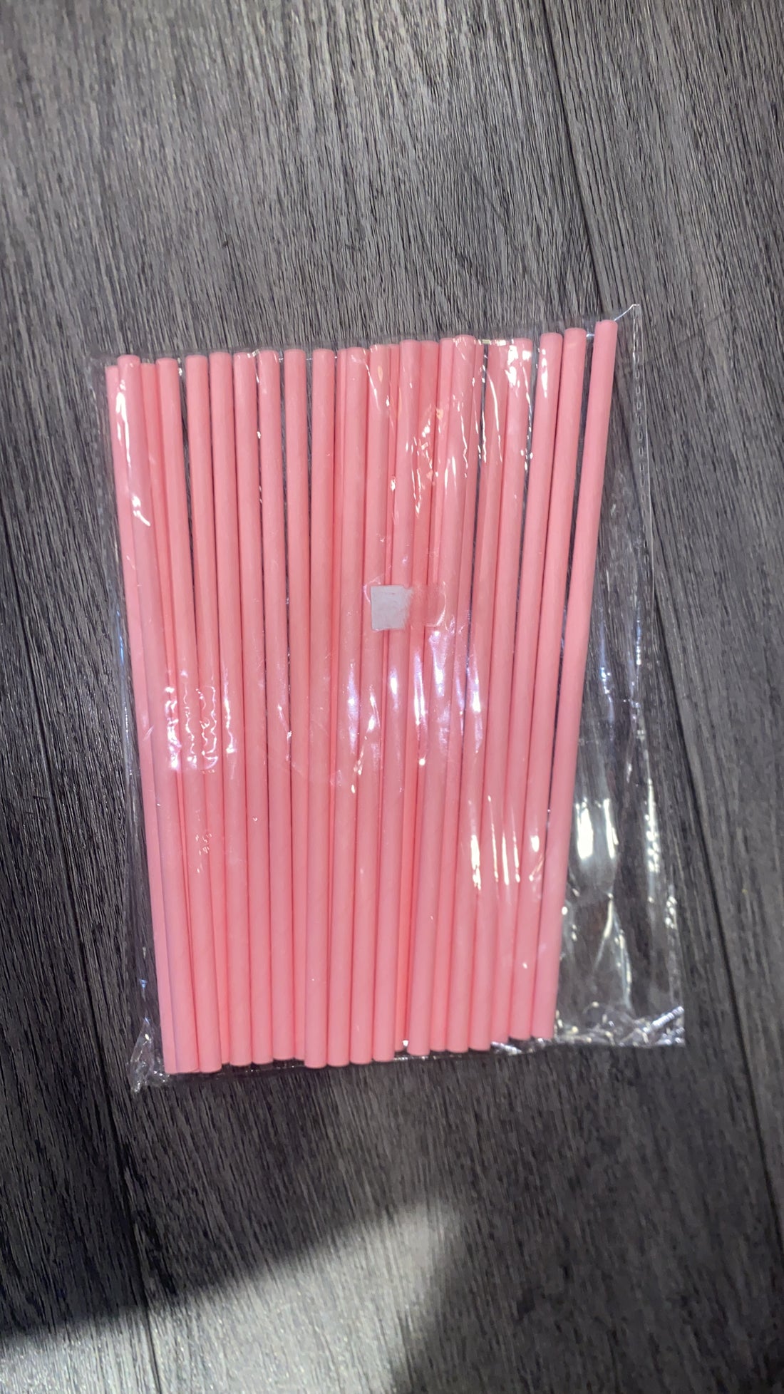 25pc pink straws