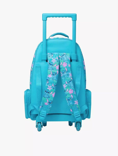 Smiggle Stitch Blue Hawaiian Trolley Bag