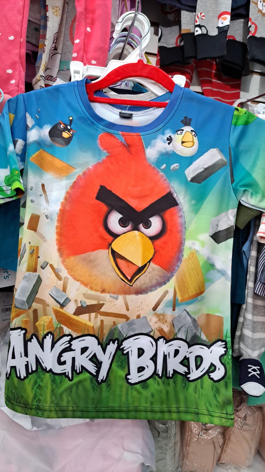Sale Angry Bird Blue Tshirt - Preppy Kids (Grand Bazaar)