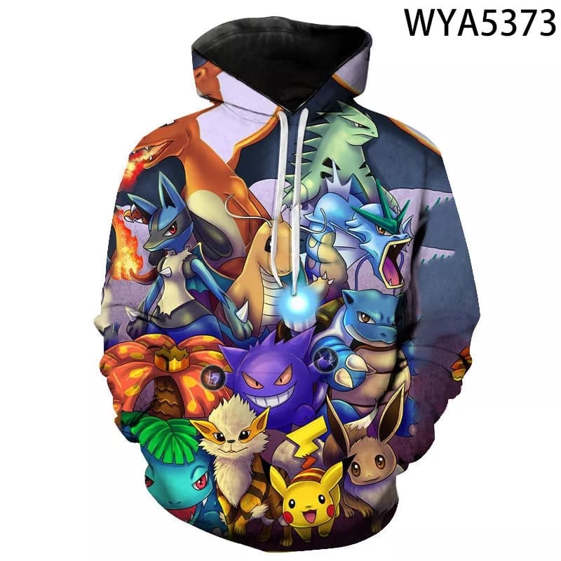 Pokemon Hoodie Pullover All Star Crew