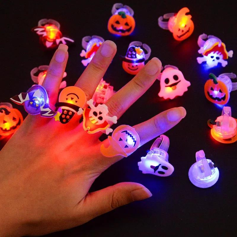 Halloween Light Up Ring/ Glow In The Dark (1pc)