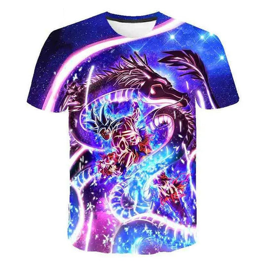 Dragon Ball Z Goku Dragon Purple  Tshirt