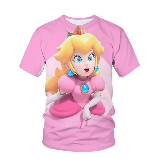 Princess Peach Tshirt Mario Brothers