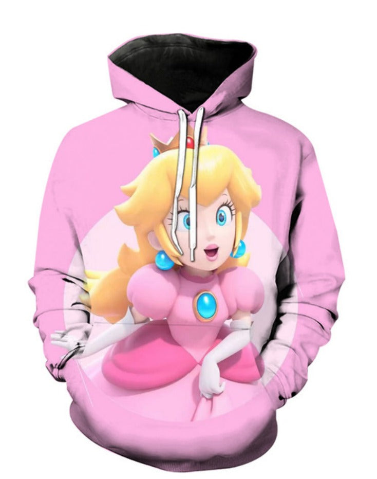 Princess Peach Pink Hoodie (Zipper)