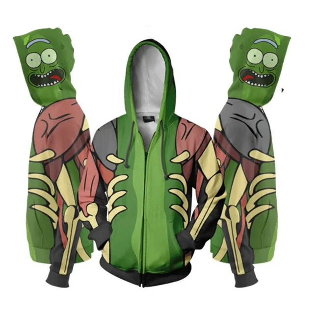 Rick and Morty Unisex Hoodie (Zipper)