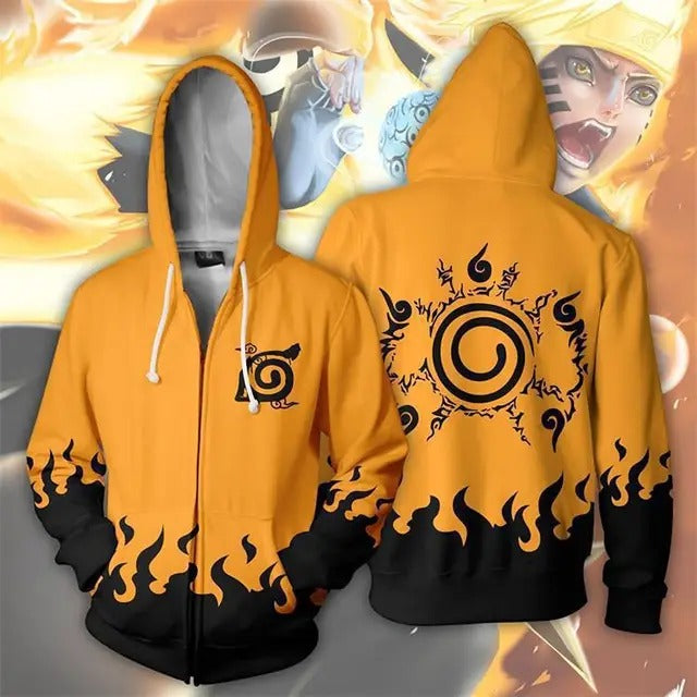 Naruto Six Path Sage Hoodie (Zipper)