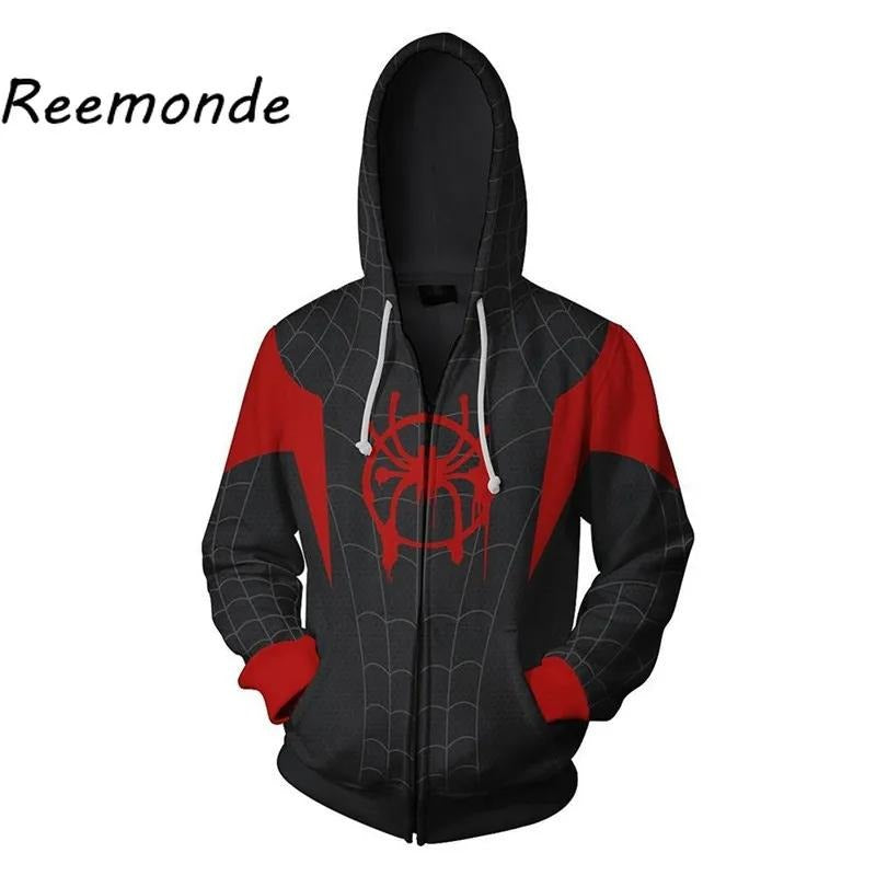 Spiderman Miles Morales Hoodie (Zipper)