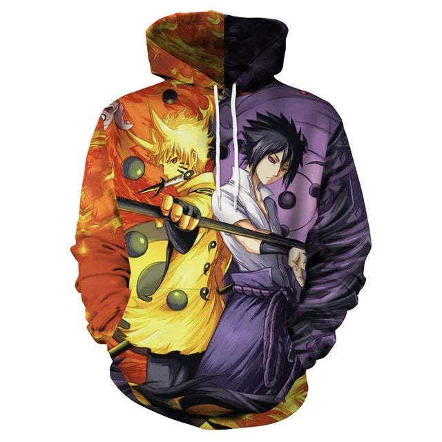 Naruto Sasuke Uchiha Hoodie (Zipper)