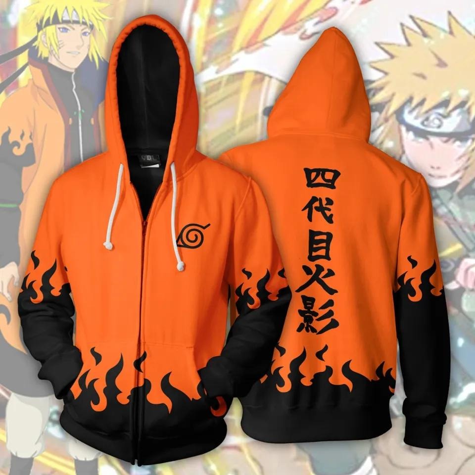 Naruto Orange Hoodie (Zipper)