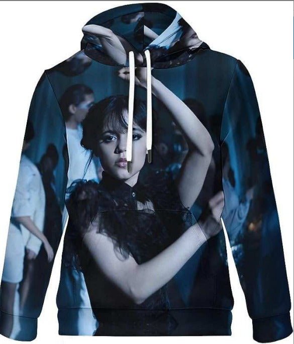 Wednesday Addams Zipper Hoodie - Preppy Kids (Grand Bazaar)