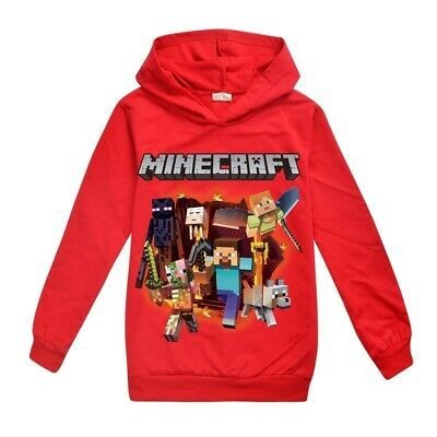 Minecraft Steve and Crew  Red Hoodie
